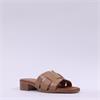 Oh My Sandals Low Heel Mule Slider - Taupe